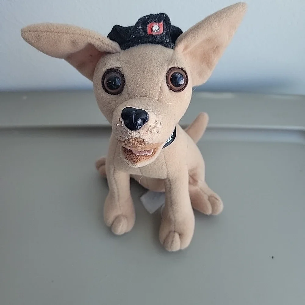 Yo Quiero Taco Bell Plush Chihuahua lot of 2 Dogs Talking Microphone & 2000 Y2k